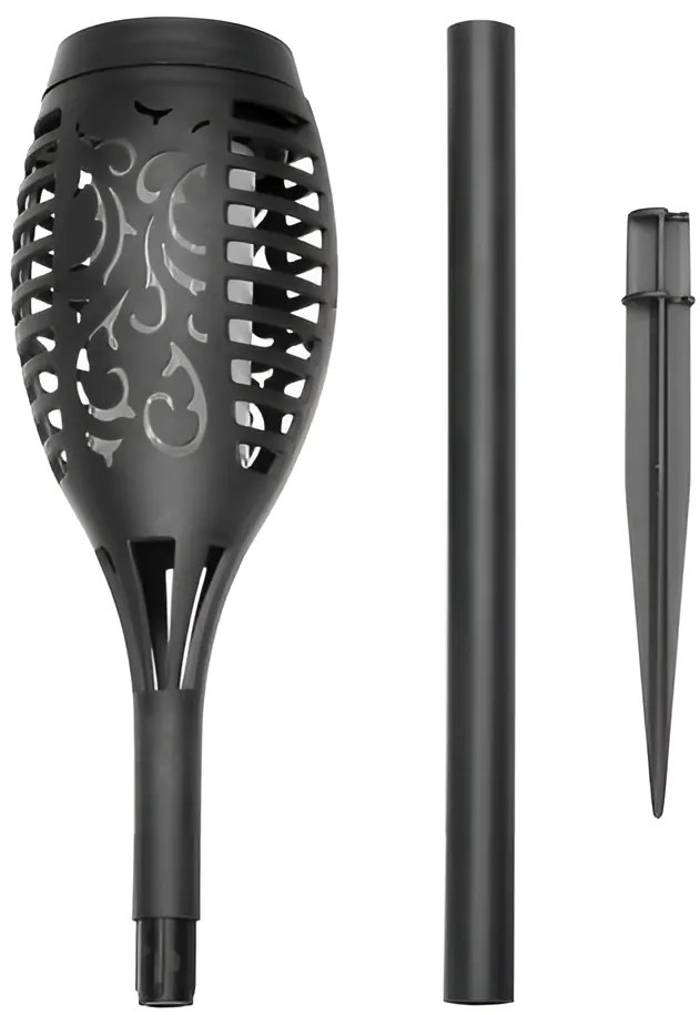 Gardlov 15446 Záhradná solárna pochodeň 12 LED, 3.7 V, 51 cm 1 ks
