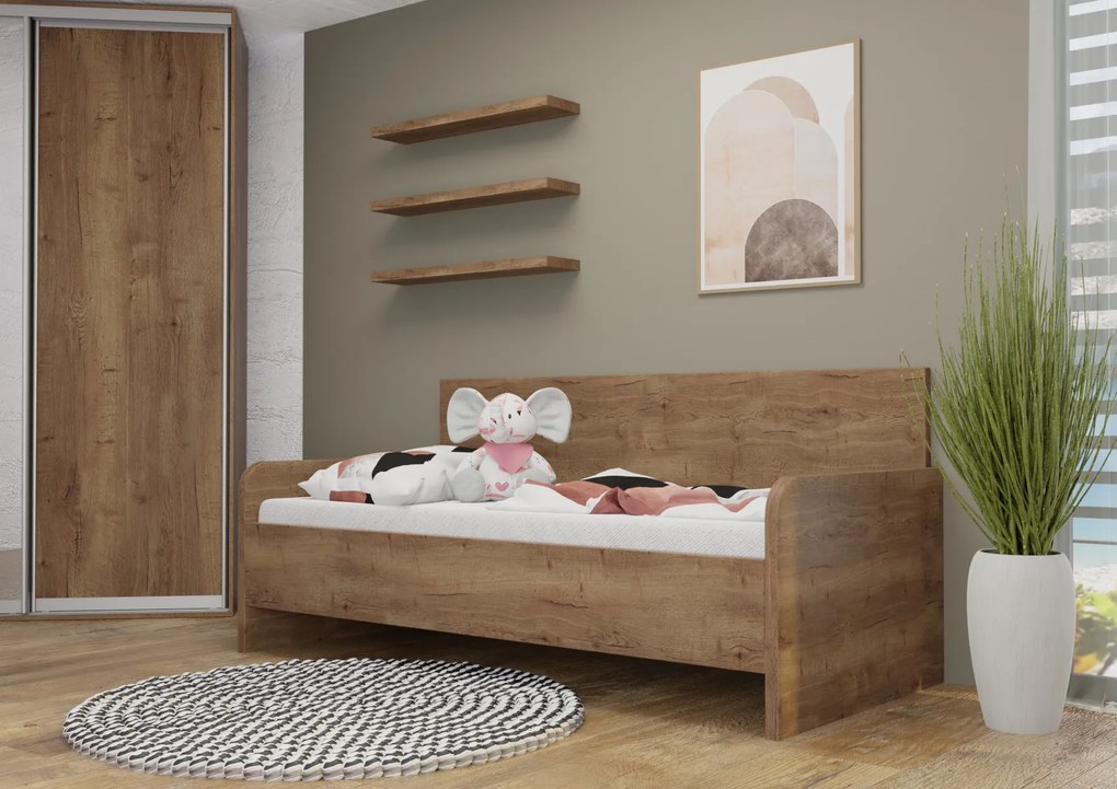 Wood Service Jednolôžko Žanetka R bez úložného priestoru 80 x 200