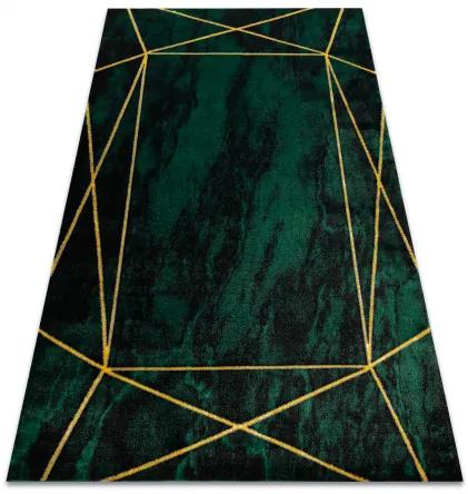 Koberec EMERALD exkluzívne 1022 glamour, štýlový geometrický, mramor zelené / zlato Veľkosť: 160x220 cm