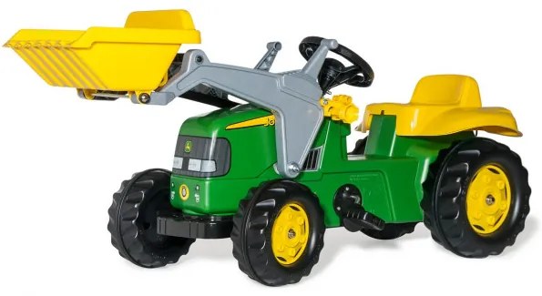 Šlapací traktor John Deere s prívesom a lyžicou Rolly Toys 023110