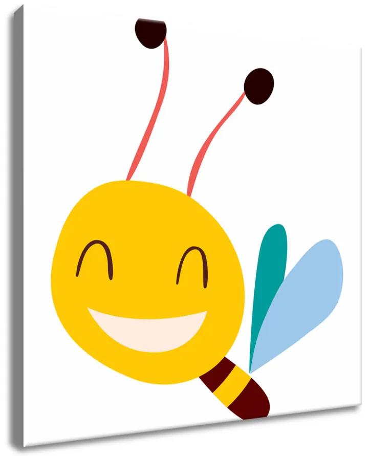 Gario Obraz na plátne Usmiata včielka Veľkosť: 50 x 50 cm