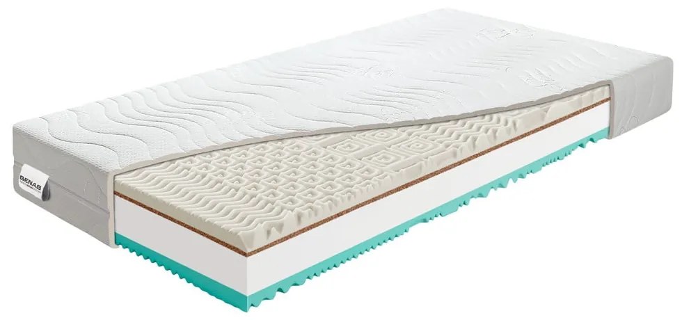 Tvrdý/stredne tvrdý penový obojstranný matrac 80x200 cm Visco Touch – BENAB