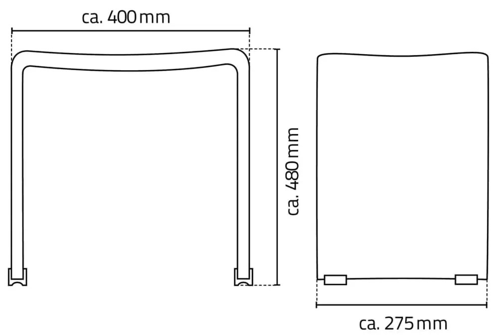 RIDDER Kúpeľňová stolička Trendy priehľadná