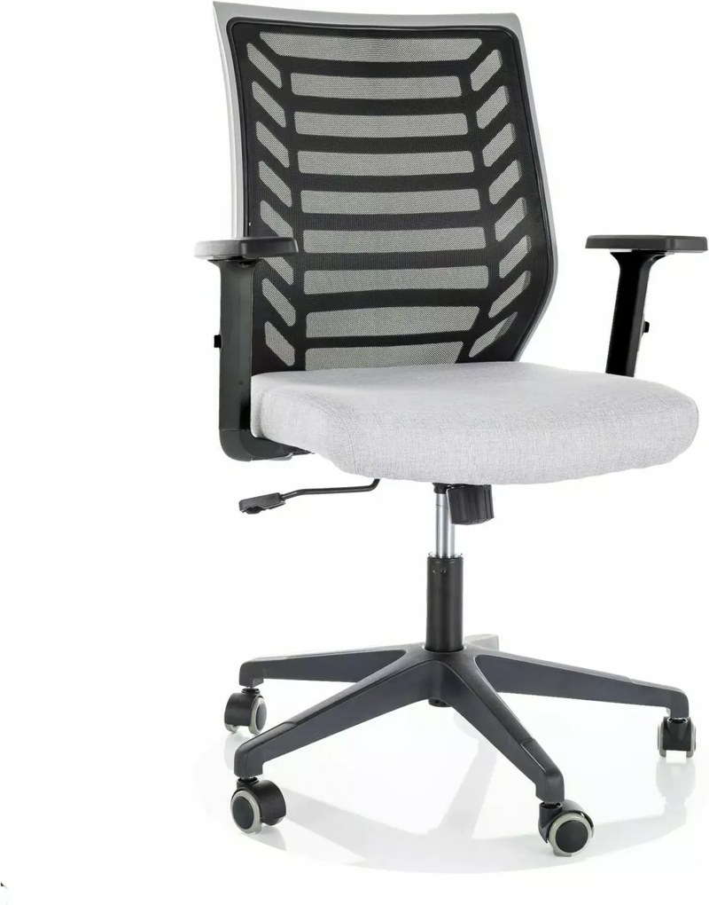 SI Otočná stolička Q-320R sivá - čierna