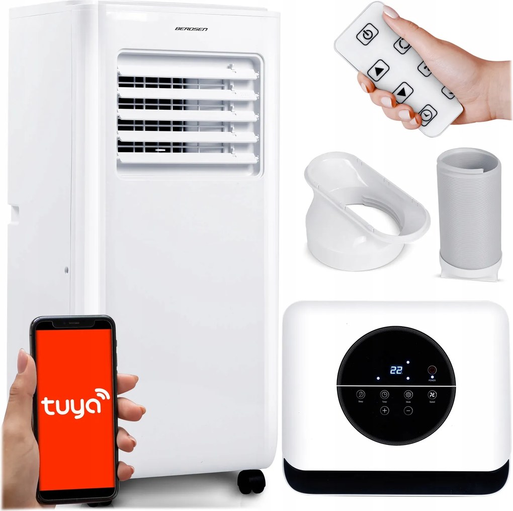 Prenosný Klimatizátor 2,9 Kw Wifi Odvlhčovač 40 M2 26 L BD-580 Tuya Smart
