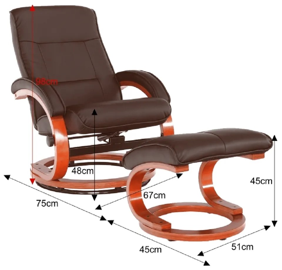 Relaxačné kreslo RYAN Tempo Kondela