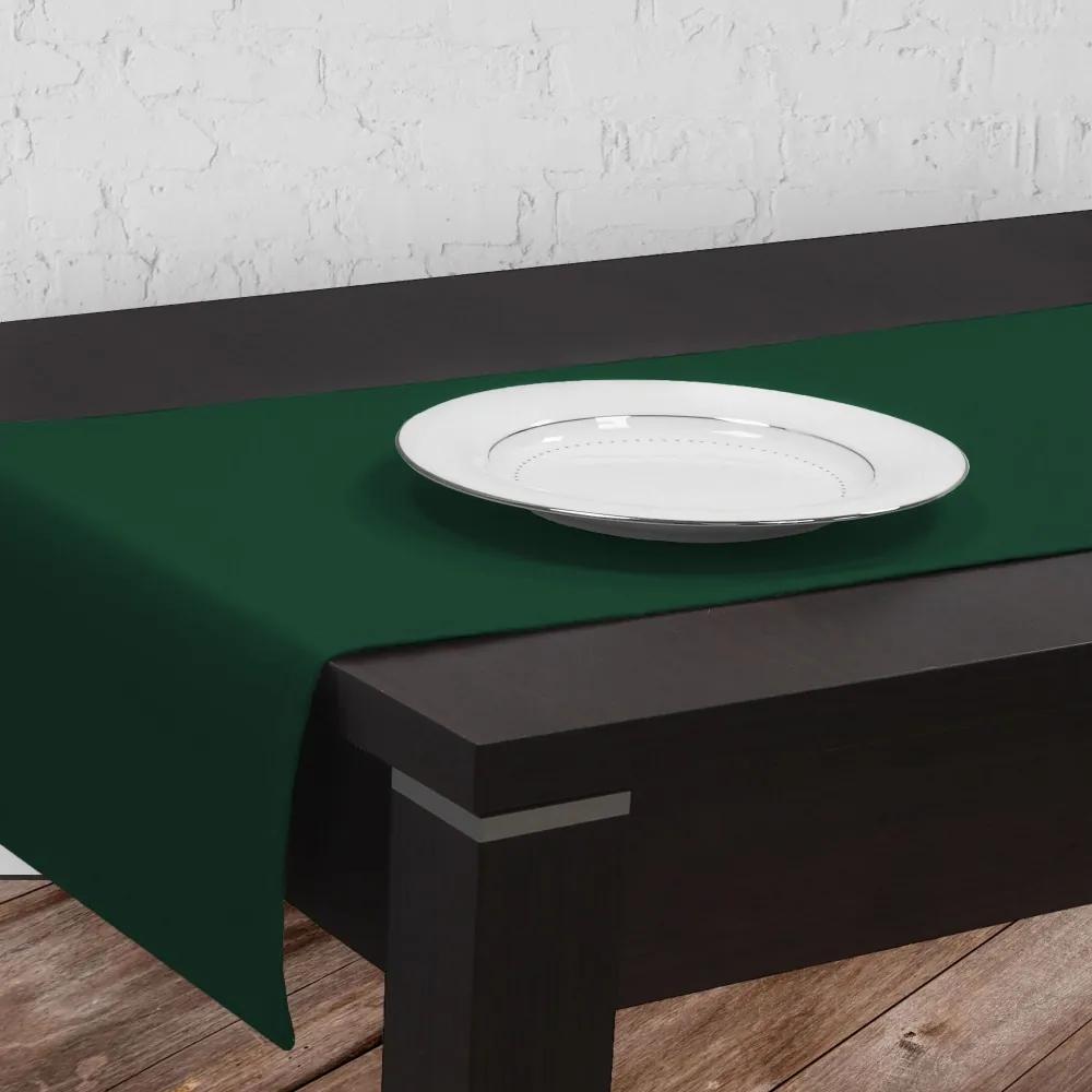 Dekorstudio Teflónovy behúň na stôl BP26 - tmavo zelený Rozmer behúňa (šírka x dĺžka): 40x140cm