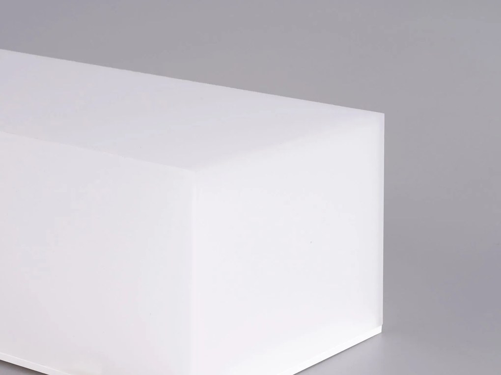 TOP LIGHT Svetlo nástenné-stropné Boxter XL, Biela