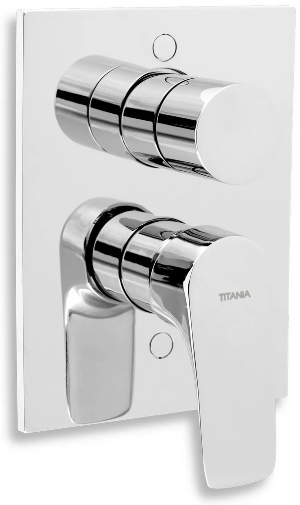 Novaservis Titania Nice, vaňová a sprchová podomietková batéria s prepínačom, chrómová, 97050R,0