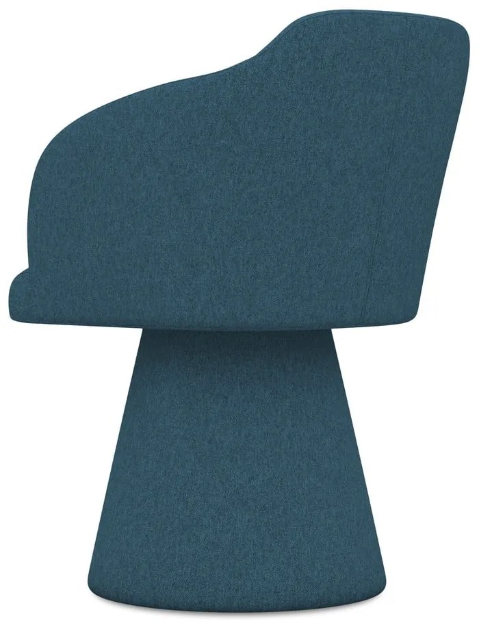 Modré čalúnené jedálenské kreslo Kanoa – Makamii