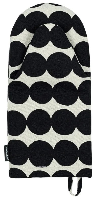 Kuchynská chňapka Räsymatto, čierno-biela