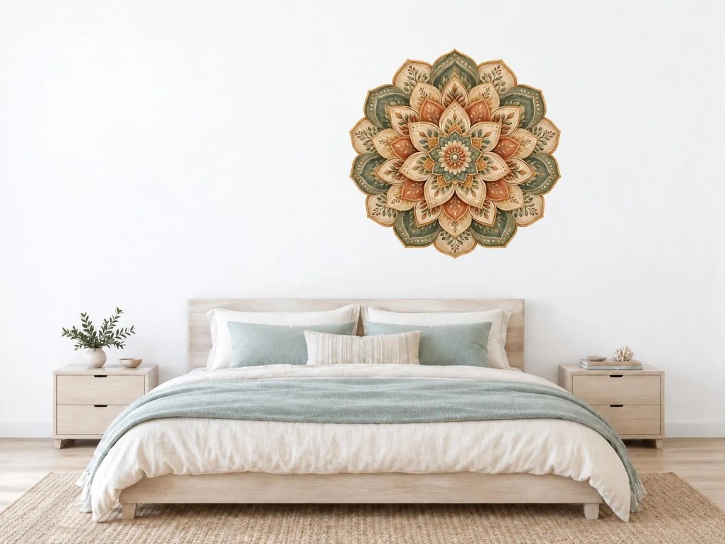 Lístková mandala arch 75 x 75 cm
