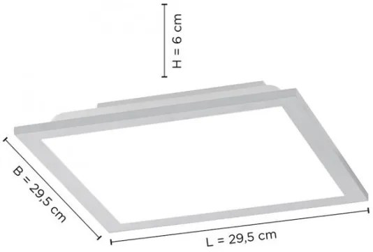 Leuchten Direkt 14754-21- LED Stmievateľné stropné svietidlo FLAT LED/20W/230V +DO