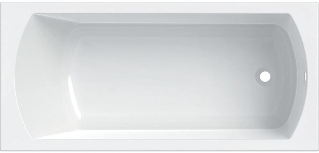Geberit Perfect obdĺžniková vaňa 180x80 cm biela 554.074.01.1