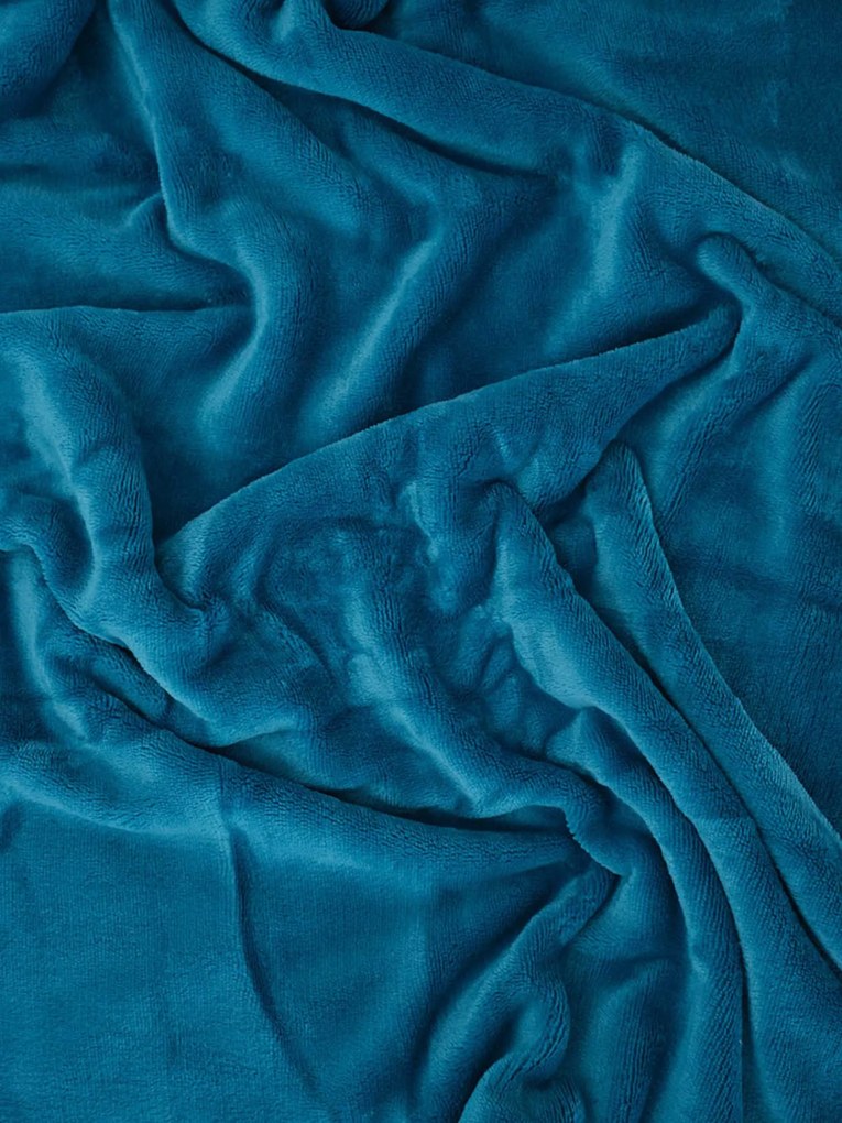 Francúzske obliečky mikroplyš Exclusive – Laura petrolejová 220 × 200 cm, 2ks 70 x 90 cm