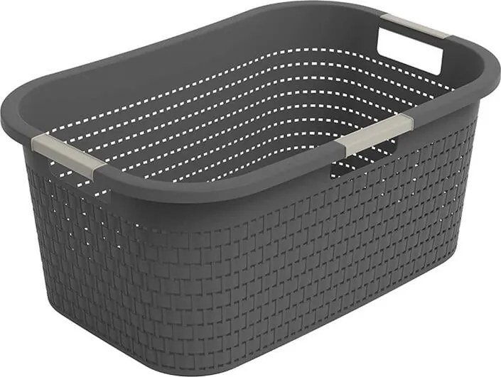 Kôš na čistú bielizeň COUNTRY antracit, 40 l