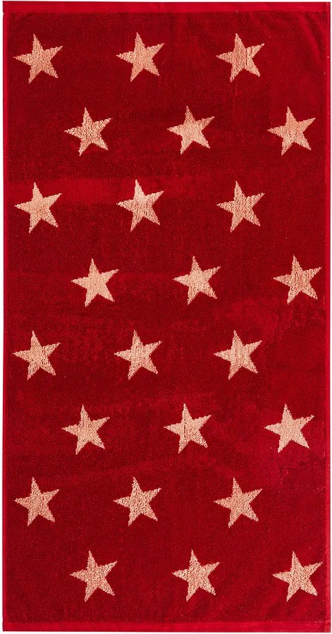 JAHU Uterák Stars červená, 50 x 100 cm