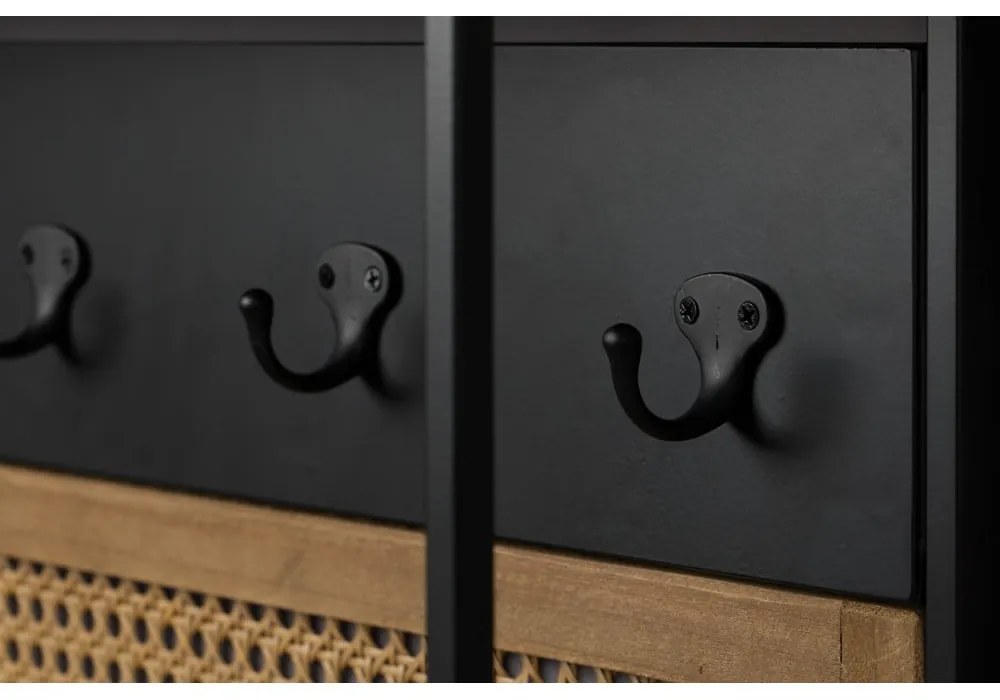 Nástenné zrkadlo s poličkou a vešiakom 53x165 cm Langres – Dutchbone