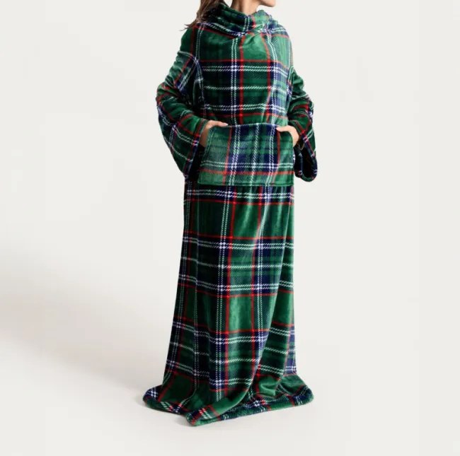 Deka MANTA s rukávmi, zelená 758096