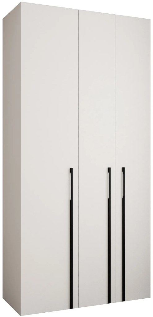 Šatníková skriňa 120 cm Carmela 40-3 (biela + čierna). Akcia -19%. Vlastná spoľahlivá doprava až k Vám domov. 1126597