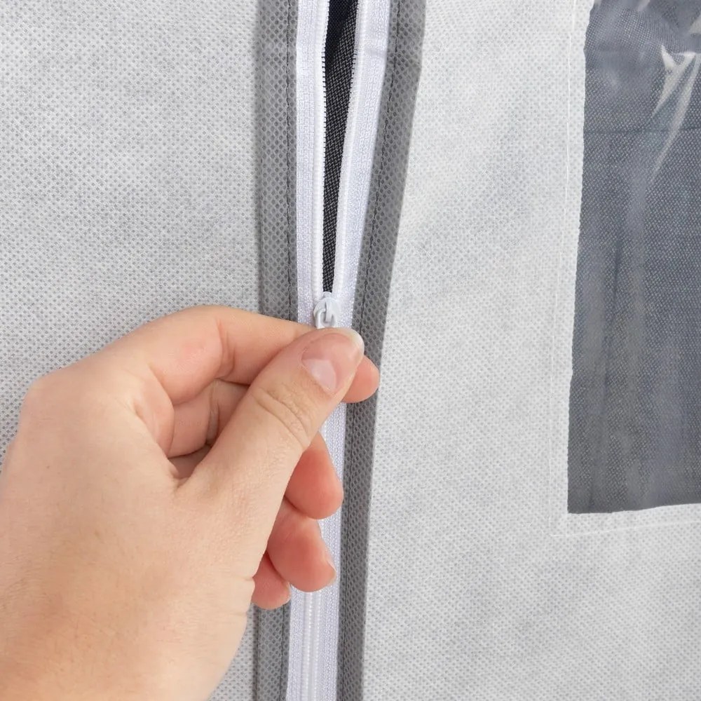 Biely závesný obal na oblečenie Compactor Suit Bag White