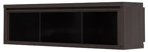 Vitrína na stenu BRW Kaspian SFW1W/140 (Wenge). Akcia -28%. Vlastná spoľahlivá doprava až k Vám domov. 735088