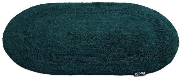 Kúpeľňový koberček Javo Cotton zelený ovál