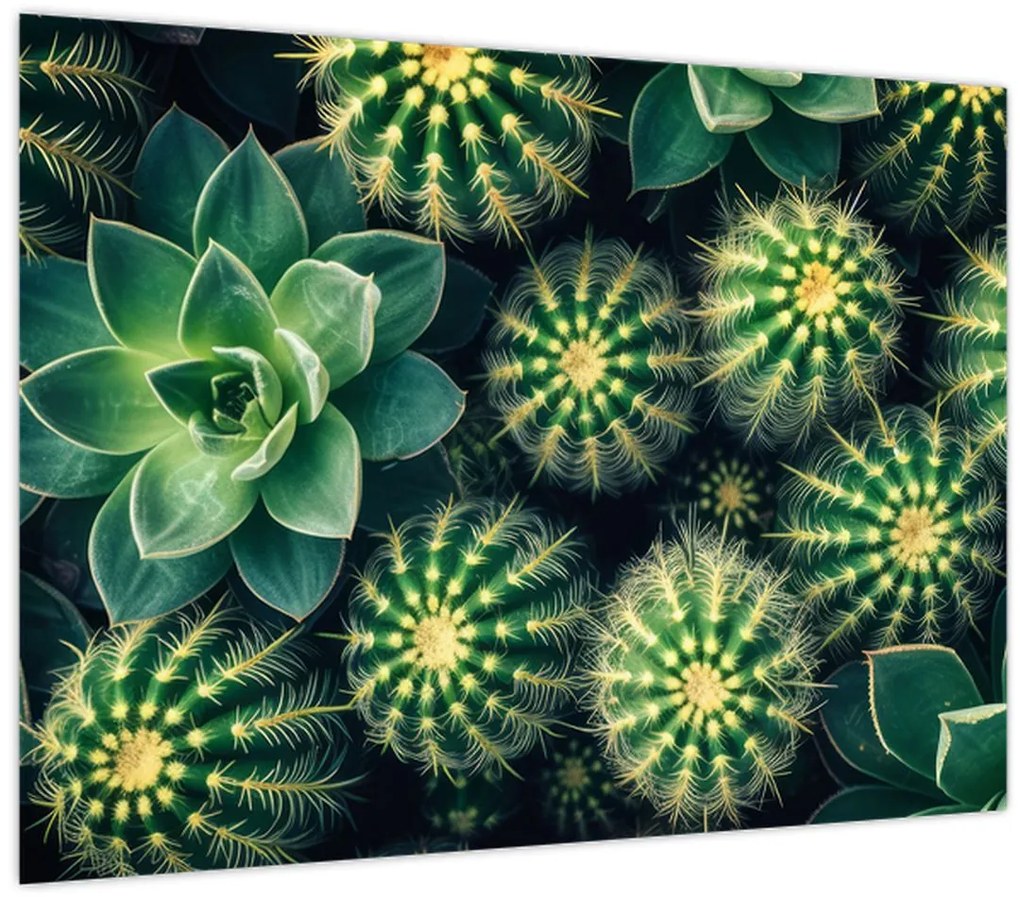Obraz - Kaktusy (70x50 cm)