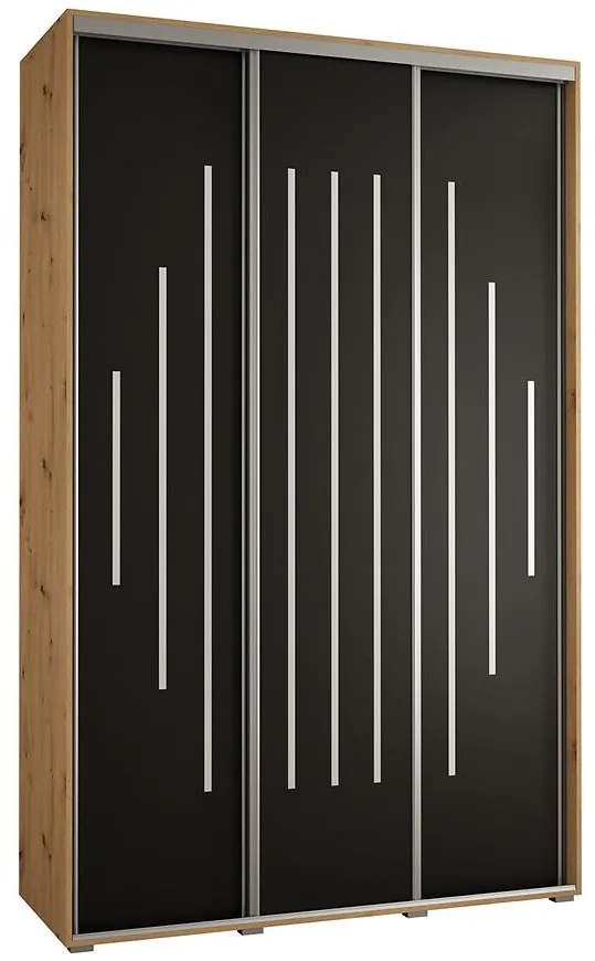 Skriňa 45 Canaris 12 150 artisan/čierna/silver