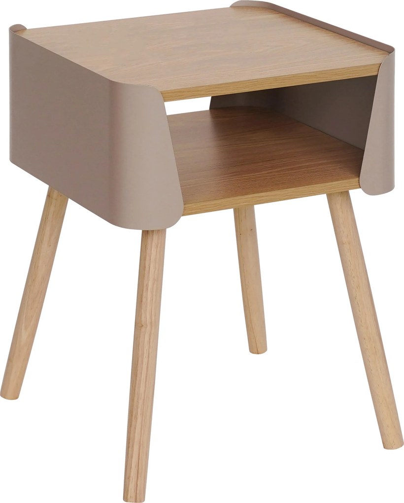 XXXLutz NOČNÝ STOLÍK, borovica, prírodná farba, béžová, 40/54,5/39 cm Xora - Nočné stolíky - 007968033801