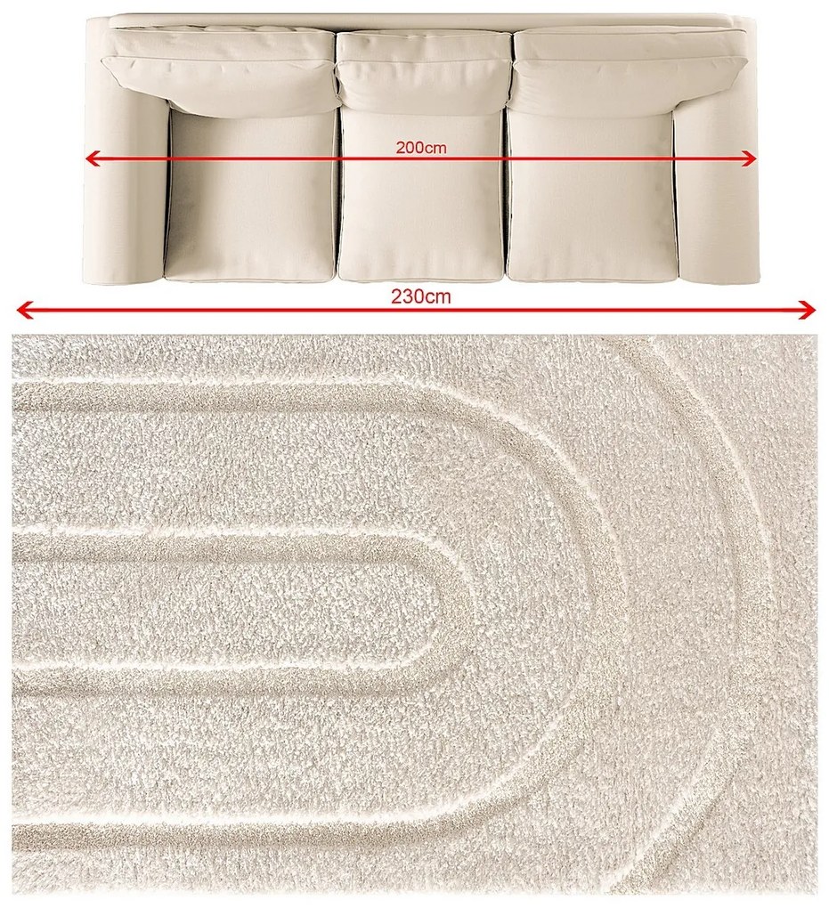 Koberec Oslo cream 160x230 cm