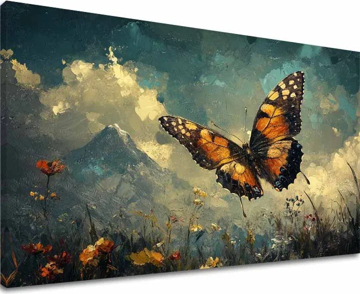 Obraz Motýľa - Let nad oblakmi
