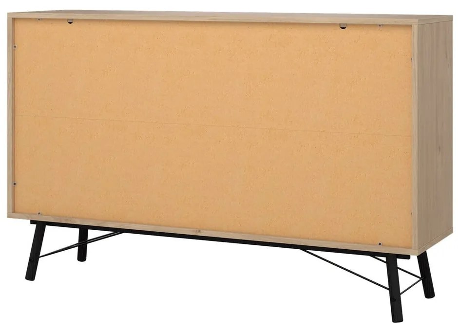 Nízka komoda v dekore duba v prírodnej farbe 153x95 cm Ry – Tvilum