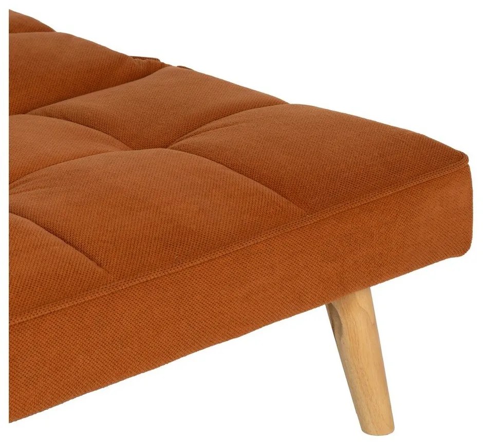 Ženilková rozkladacia pohovka v tehlovej farbe 175 cm – Ixia