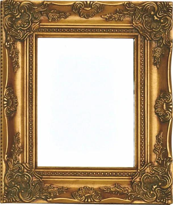 Bighome - Zrkadlo CAYENNE 32x27 cm - zlatá