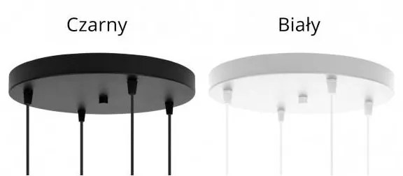 Závesné svietidlo Werona 4, 4x modré textilné tienidlo so vzorom, (výber z 2 farieb konštrukcie), o, g