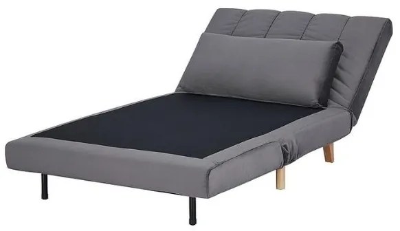 Kreslo Billy Velvet, sivá / prírodné drevo