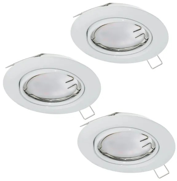 Eglo 94406 - SADA 3x LED Podhľadové svietidlo PENETO 3xGU10-LED/5W/230V