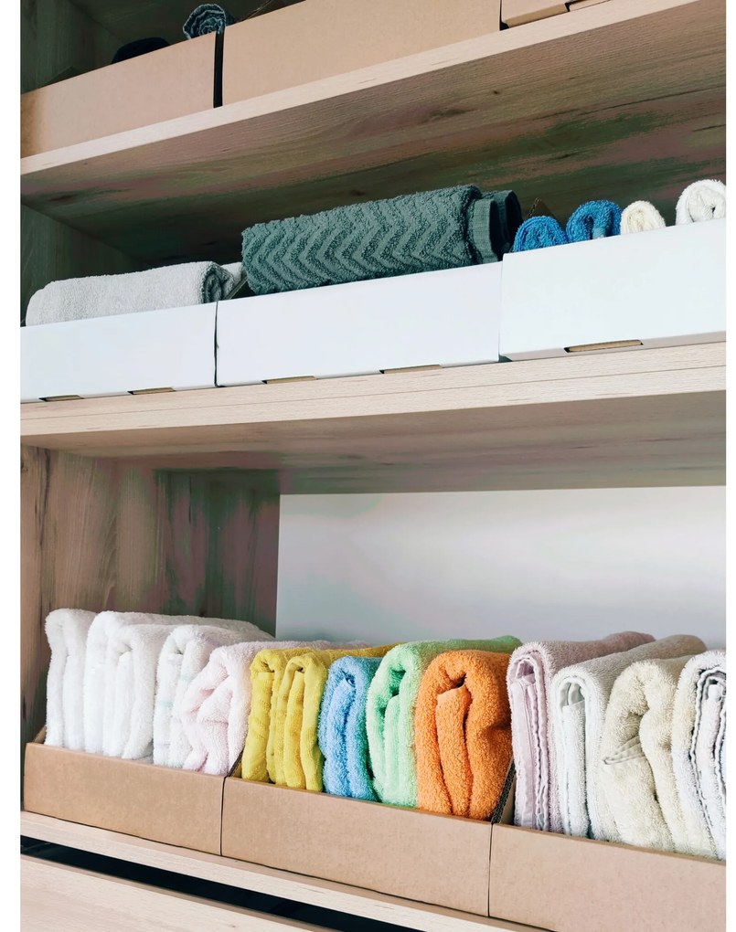 KARTON PAK Úložné boxy na oblečenie, organizéry do skrine BIELY KARTÓN 30 x 47 cm