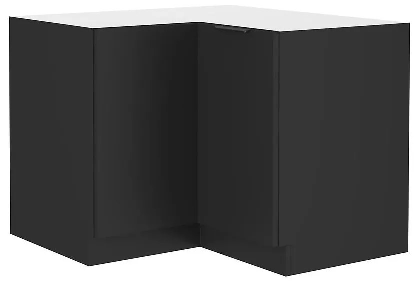 Kuchynská skrinka Siena čierna mat 90x90 Dn 2f bb