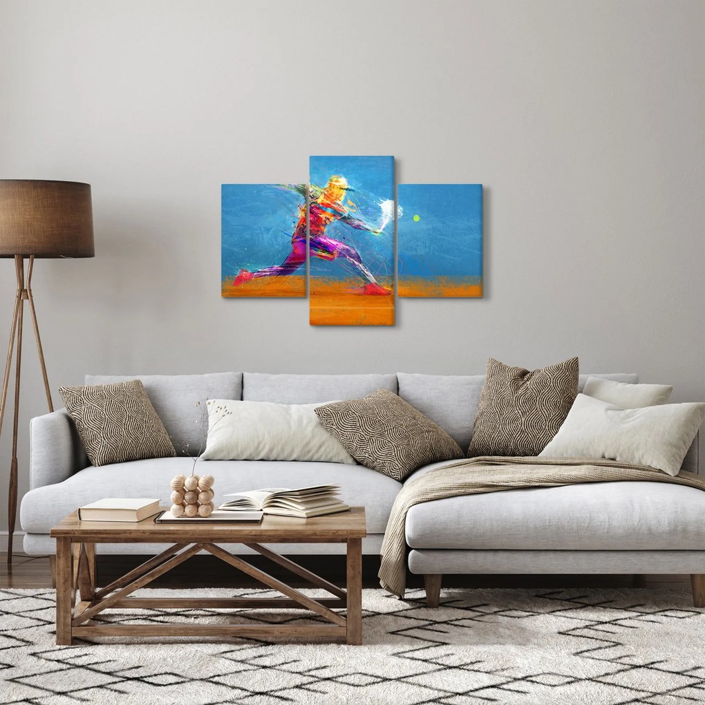Obraz - Maľovaný tenista (90x60 cm)