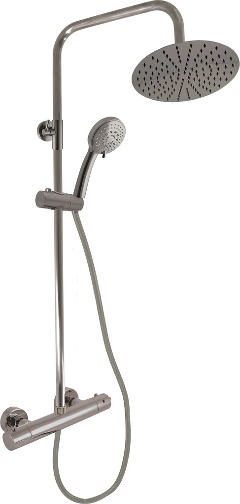 Slezák - RAV Sprchový komplet s termostatickou batériou TERMOSTATICKÁ - TRM82.5/5-01.4MGK, Metal Grey kartáčovaná