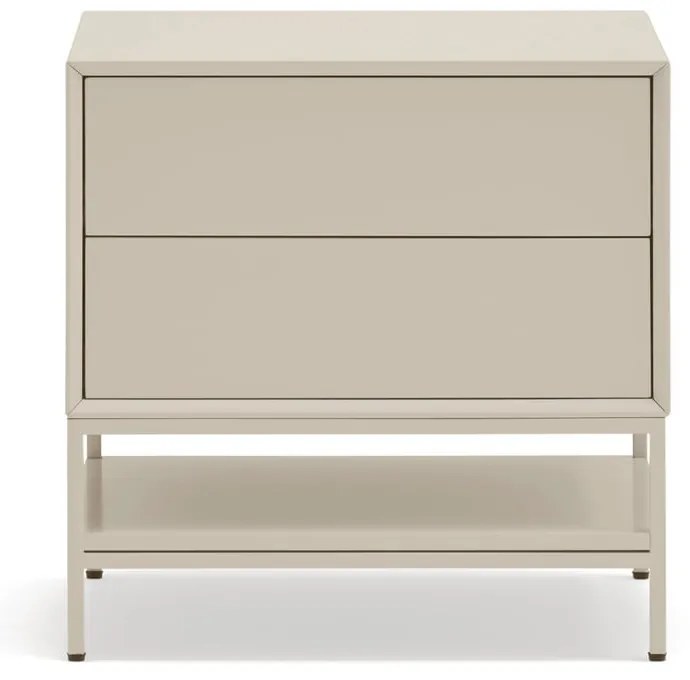 Krémový nočný stolík Platt – Teulat