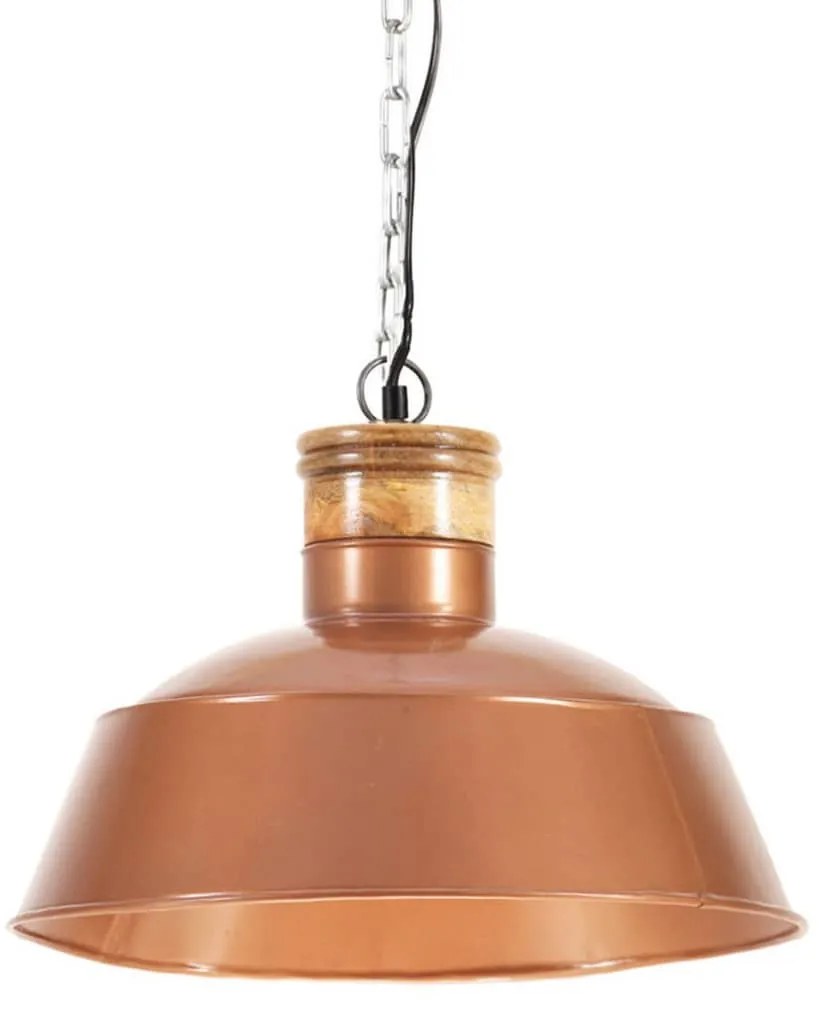 vidaXL Industriálna závesná lampa 42 cm, medená E27