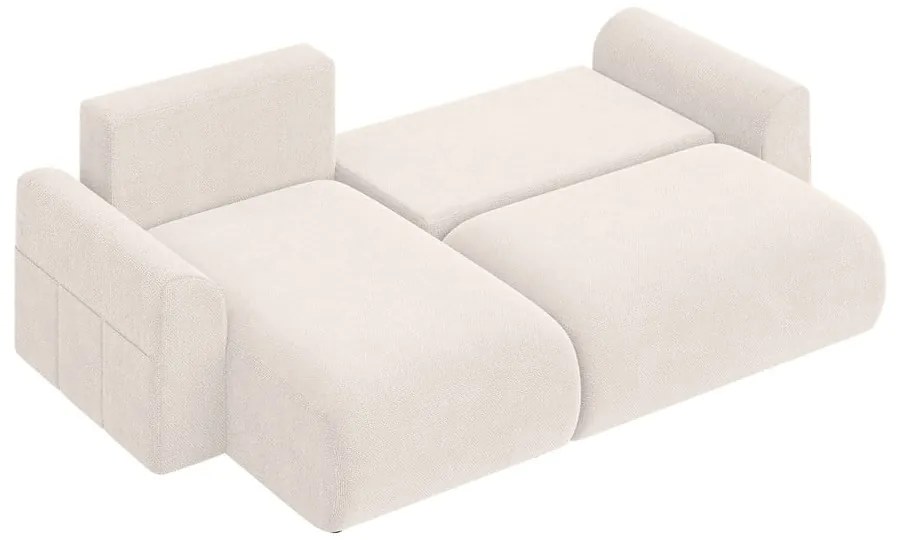 Biela rozkladacia rohová pohovka (variabilná) Lorine – Ropez