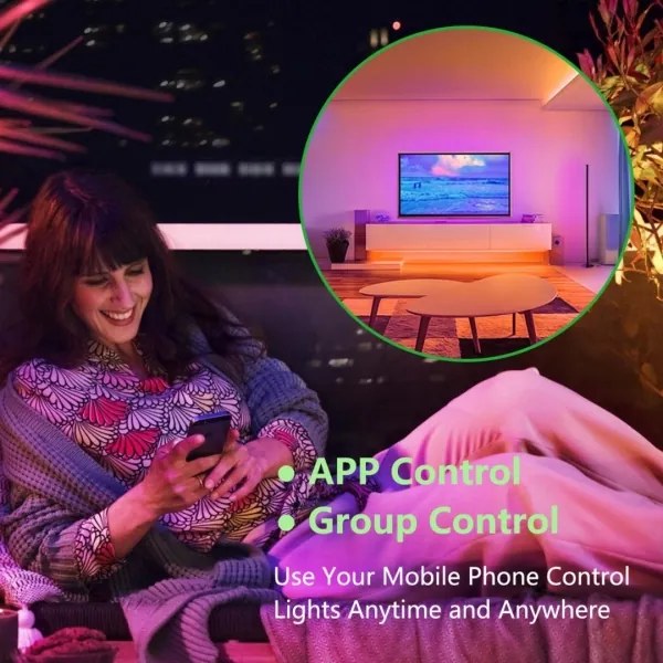 Immax NEO 07776L - LED RGB Stmievateľná lampa AMBIENTE LED/12W/230V Wi-Fi Tuya+DO