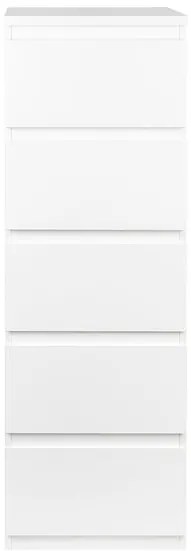 Livarno home Komoda Genf s 5 zásuvkami, biela  (850000442)