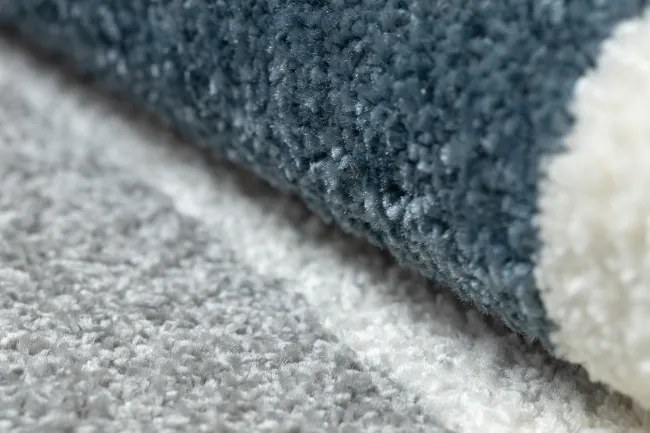 Koberec FUSION Shape 5706 biely / svetlosivý / zlatý