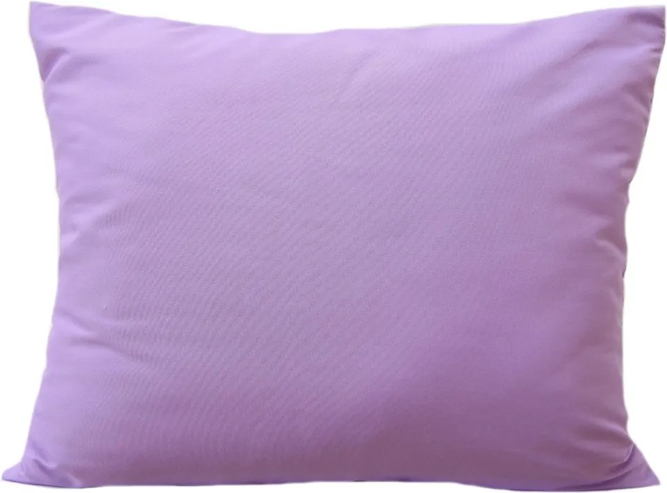 Jednofarebná obliečka v slabo fialovej farbe