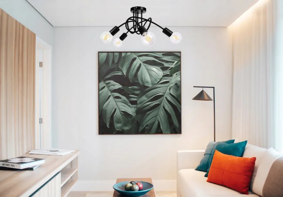 BERGE Závesné svietidlo LOFT 4xE27